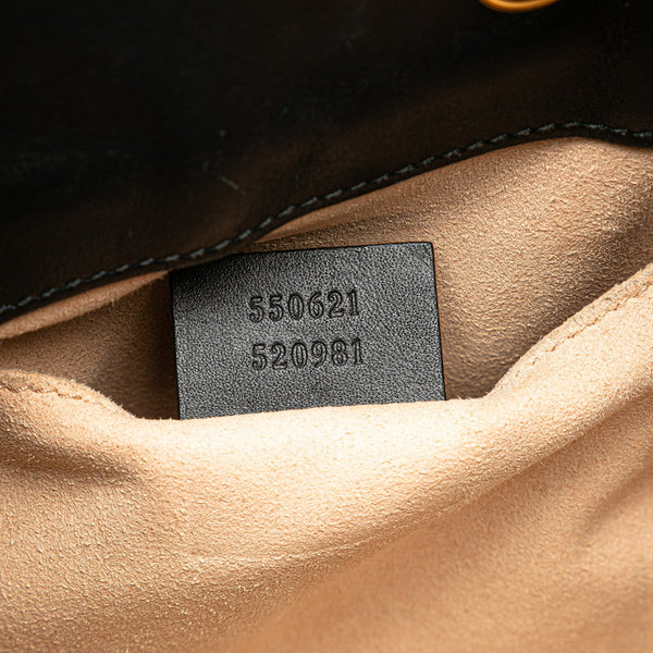 グッチ シェリーライン ハンドバッグ ショルダーバッグ 2WAY 550621 ブラック レザー スエード レディース GUCCI 【中古】