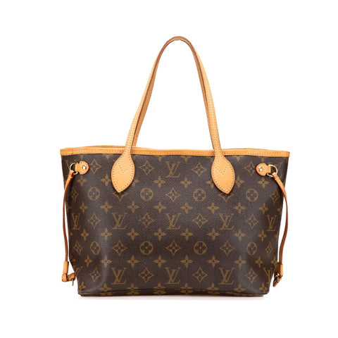 ルイ ヴィトン モノグラム ネヴァーフルPM ハンドバッグ トートバッグ M40155 ブラウン PVC レザー レディース LOUIS VUITTON 【中古】