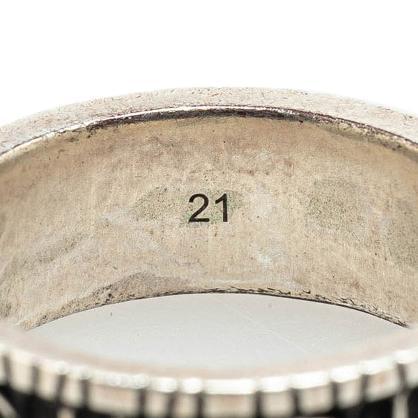 グッチ ダブルG リング 指輪 ＃21 SV925 シルバー メンズ GUCCI 【中古】