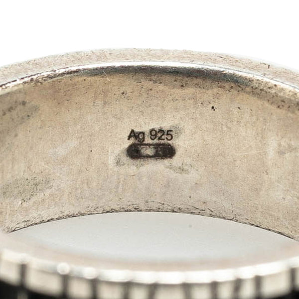 グッチ ダブルG リング 指輪 ＃21 SV925 シルバー メンズ GUCCI 【中古】