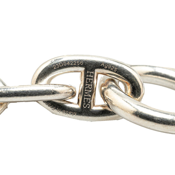 エルメス シェーヌダンクル TGM ブレスレット シルバー SV925 シルバー メンズ HERMES 【中古】