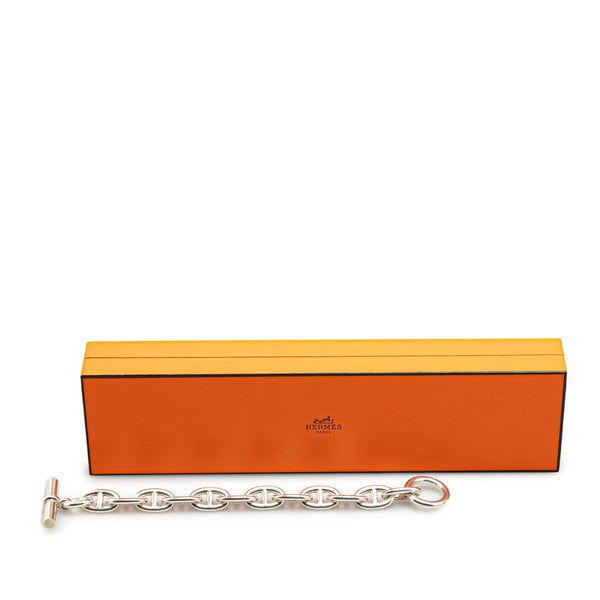 エルメス シェーヌダンクル TGM ブレスレット シルバー SV925 シルバー メンズ HERMES 【中古】