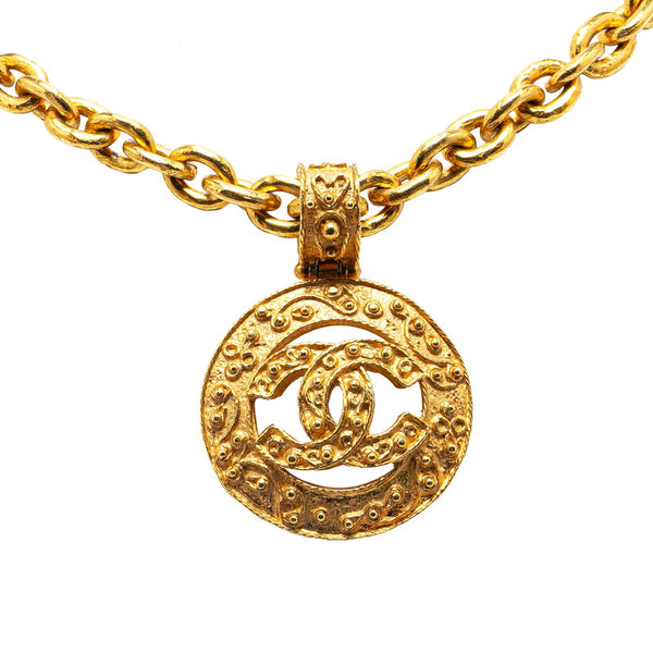 シャネル ヴィンテージ ココマーク ネックレス ゴールド メッキ レディース CHANEL 【中古】