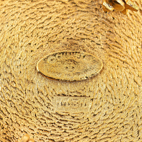 シャネル カンボン ブローチ ゴールド メッキ レディース CHANEL 【中古】