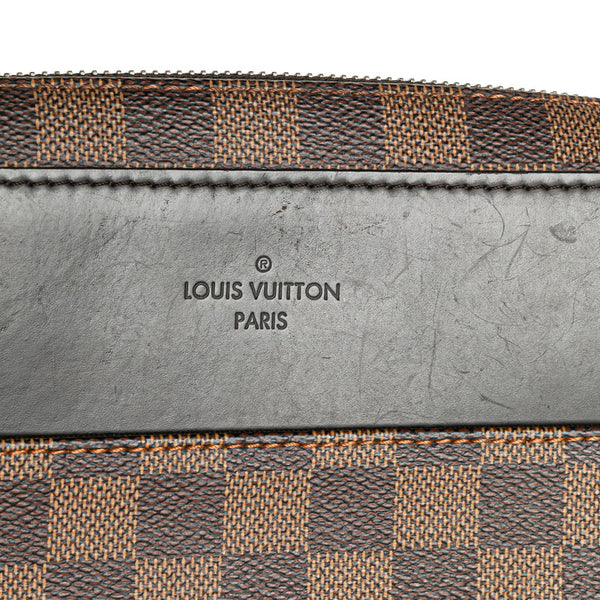 ルイ ヴィトン ダミエ ジェイクメッセンジャーPM ショルダーバッグ N41568 ブラウン ブラック PVC レザー レディース LOUIS VUITTON 【中古】