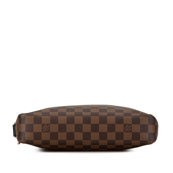 ルイ ヴィトン ダミエ ジェイクメッセンジャーPM ショルダーバッグ N41568 ブラウン ブラック PVC レザー レディース LOUIS VUITTON 【中古】