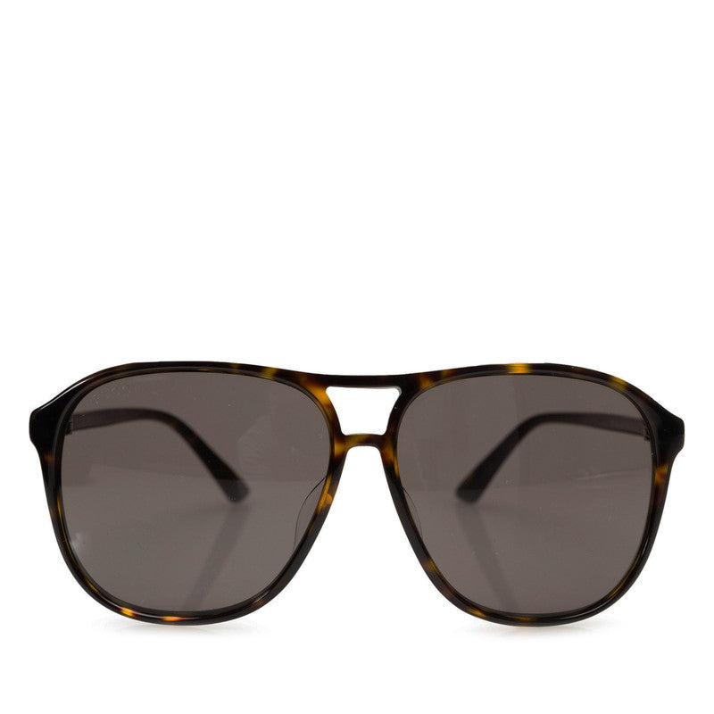グッチ アジアンモデル ティアドロップ サングラス GG0016SA ブラック プラスチック レディース GUCCI 【中古】