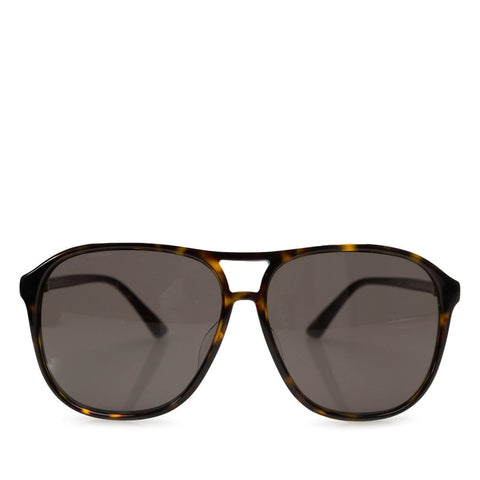 グッチ アジアンモデル ティアドロップ サングラス GG0016SA ブラック プラスチック レディース GUCCI 【中古】