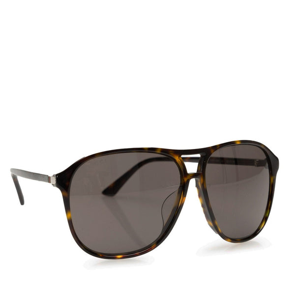 グッチ アジアンモデル ティアドロップ サングラス GG0016SA ブラック プラスチック レディース GUCCI 【中古】