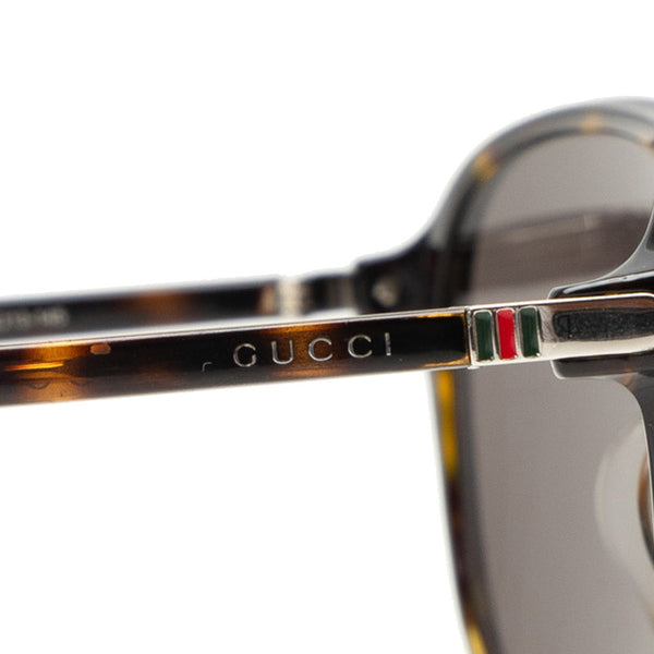 グッチ アジアンモデル ティアドロップ サングラス GG0016SA ブラック プラスチック レディース GUCCI 【中古】