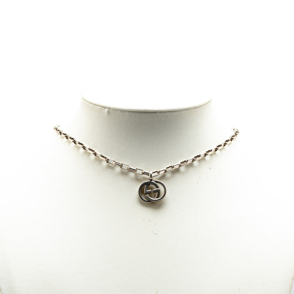 グッチ インターロッキングG ネックレス SV925 シルバー レディース GUCCI 【中古】