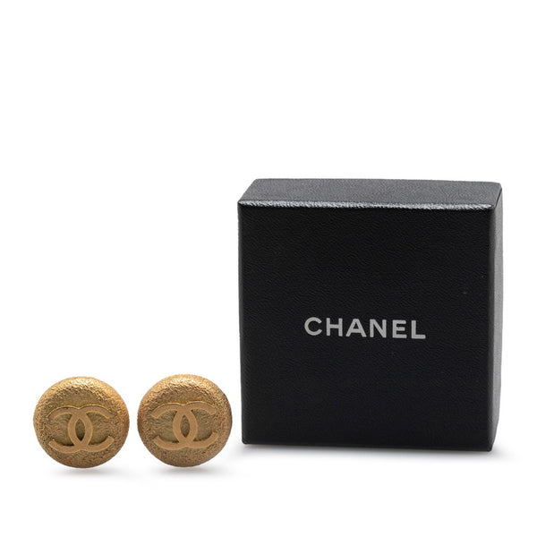 シャネル ヴィンテージ ココマーク ラウンド イヤリング ゴールド メッキ レディース CHANEL 【中古】
