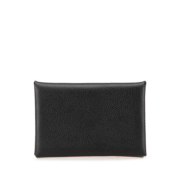 エルメス カルヴィ コインケース カードケース ブラック ノワール ヴォーエプソン レディース HERMES 【中古】