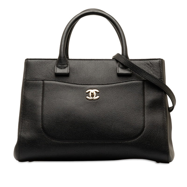 シャネル ココマーク ネオエグゼクティブトート ハンドバッグ ショルダーバッグ 2WAY A69930 ブラック キャビアスキン レディース CHANEL 【中古】