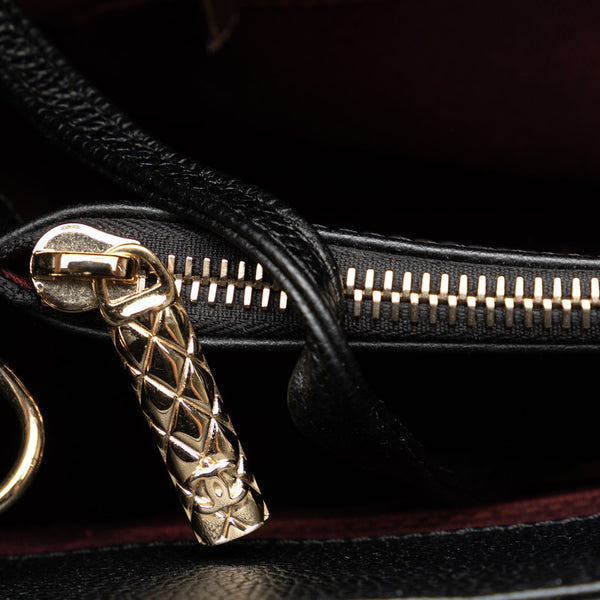 シャネル ココマーク ネオエグゼクティブトート ハンドバッグ ショルダーバッグ 2WAY A69930 ブラック キャビアスキン レディース CHANEL 【中古】