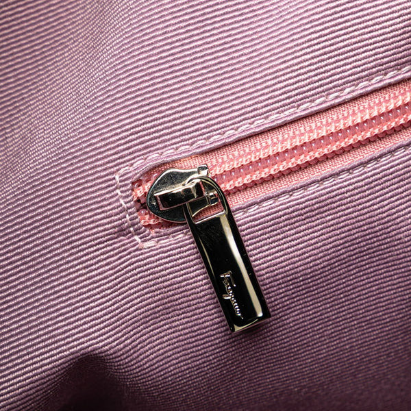 サルヴァトーレフェラガモ ロゴ トートバッグ ブラック キャンバス レザー レディース Salvatore Ferragamo 【中古】