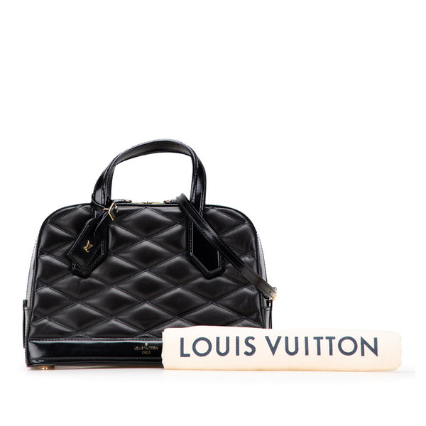 ルイ ヴィトン マルタージュ ドラ PM ハンドバッグ ショルダーバッグ 2WAY M50514 ブラック レザー レディース LOUIS VUITTON 【中古】
