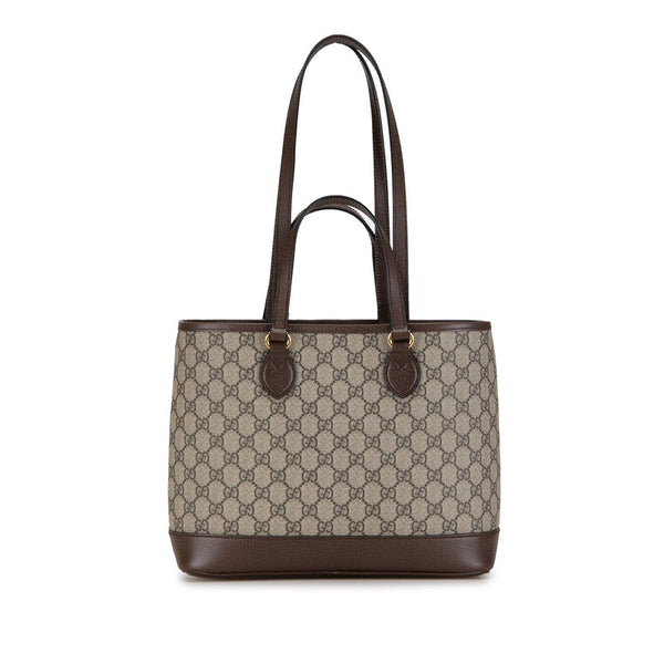 グッチ GGスプリーム オフィディア ハンドバッグ ショルダーバッグ 765043 ベージュ ブラウン PVC レザー レディース GUCCI 【中古】