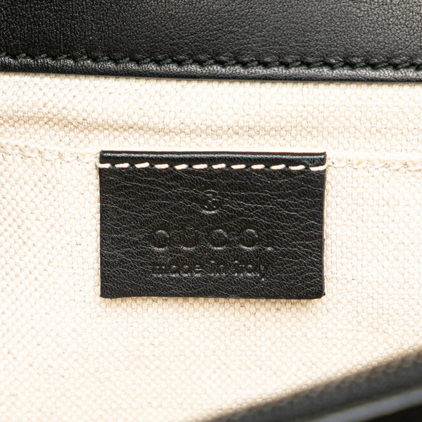 グッチ タイガー スター スタッズ ワンショルダーバッグ ハンドバッグ 421997 ブラック レザー レディース GUCCI 【中古】