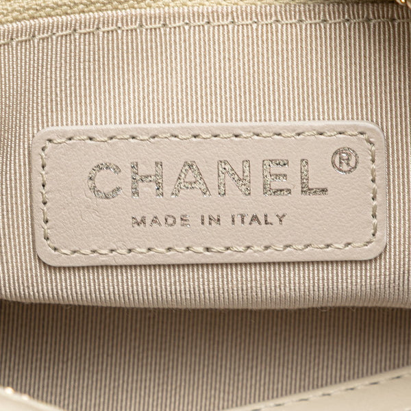 シャネル ガブリエル ドゥ シャネル スモール ホーボー チェーン ショルダーバッグ オフホワイト ツイード レザー レディース CHANEL 【中古】