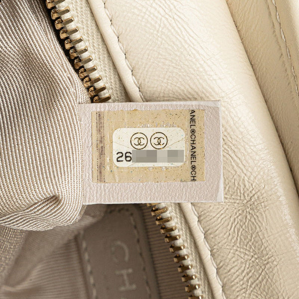 シャネル ガブリエル ドゥ シャネル スモール ホーボー チェーン ショルダーバッグ オフホワイト ツイード レザー レディース CHANEL 【中古】