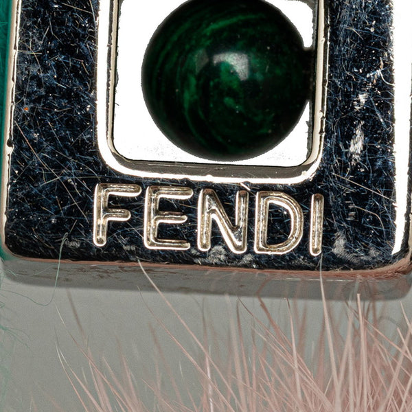 フェンディ モンスター バグズ キーホルダー バッグチャーム ピンク マルチカラー ファー レディース FENDI 【中古】