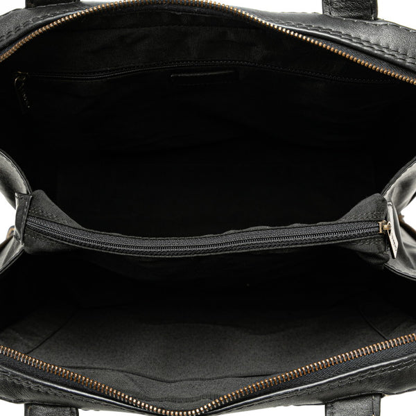シャネル ワイルドステッチ ココマーク ハンドバッグ A14693 ブラック ラムスキン レディース CHANEL 【中古】