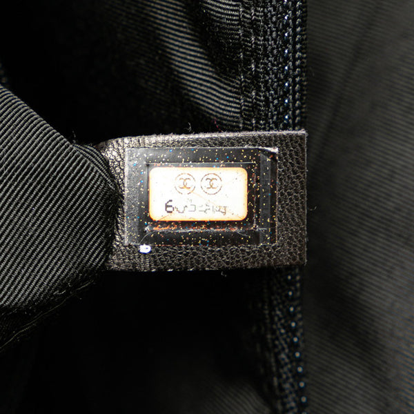 シャネル ワイルドステッチ ココマーク ハンドバッグ A14693 ブラック ラムスキン レディース CHANEL 【中古】