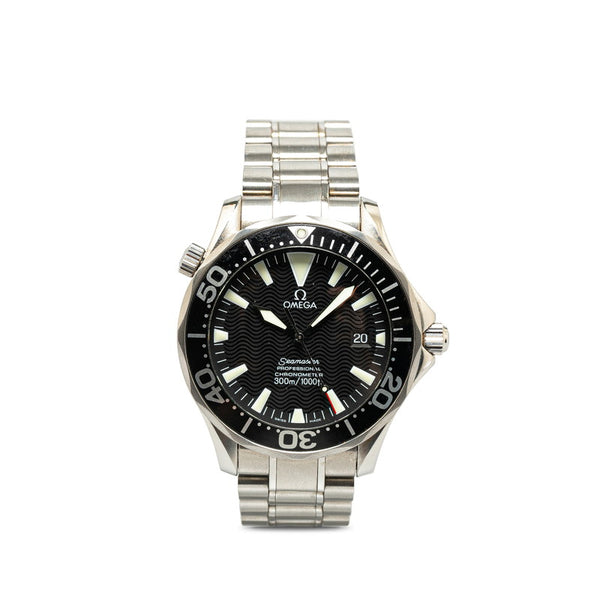 オメガ シーマスター プロフェッショナル 300 腕時計 2254.50 自動巻き ブラック文字盤 ステンレススチール メンズ OMEGA 【中古】