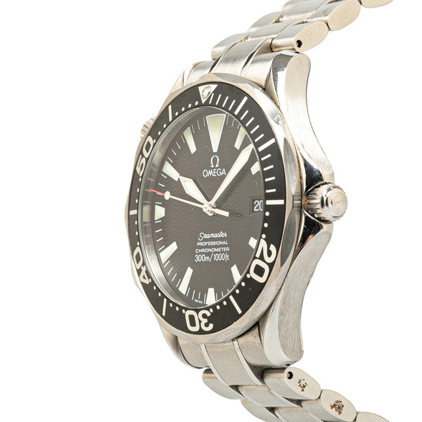 オメガ シーマスター プロフェッショナル 300 腕時計 2254.50 自動巻き ブラック文字盤 ステンレススチール メンズ OMEGA 【中古】
