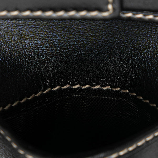 グッチ 二つ折り財布 170382 ブラック レザー レディース GUCCI 【中古】