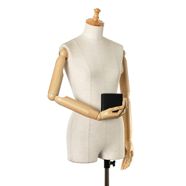 グッチ 二つ折り財布 170382 ブラック レザー レディース GUCCI 【中古】