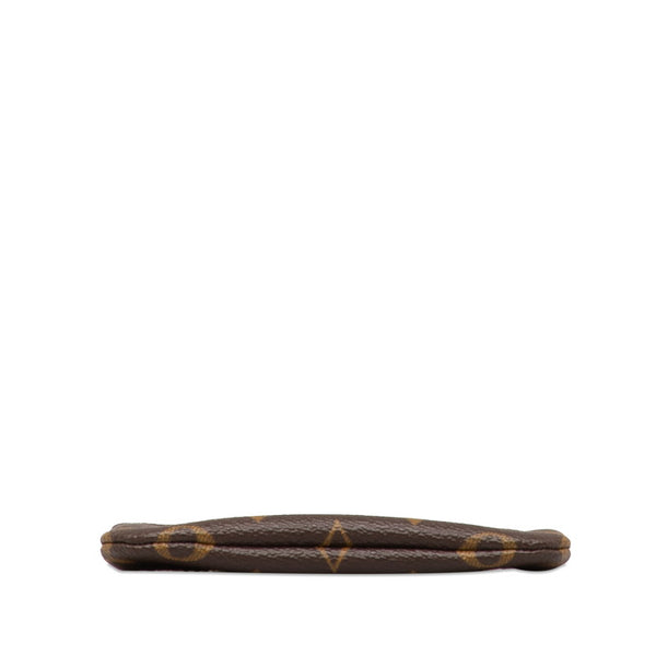ルイ ヴィトン モノグラム ポシェット クレ コインケース キーケース 小銭入れ M62650 ブラウン PVC レザー レディース LOUIS VUITTON 【中古】