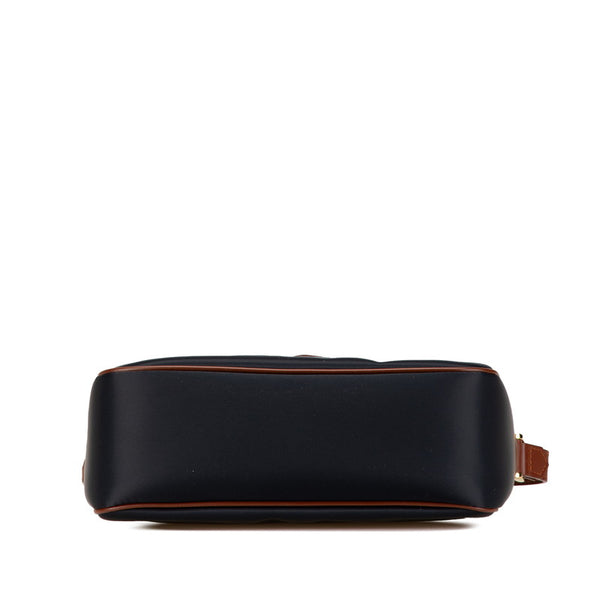 サンローラン Yライン 斜め掛け ショルダーバッグ ネイビー ブラウン ナイロン レザー レディース SAINT LAURENT 【中古】