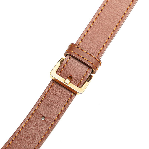 サンローラン Yライン 斜め掛け ショルダーバッグ ネイビー ブラウン ナイロン レザー レディース SAINT LAURENT 【中古】