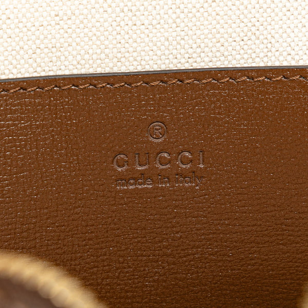 グッチ GGスプリーム インターロッキングG ショルダーバッグ ボディバッグ 696016 ベージュ ブラウン PVC レザー レディース GUCCI 【中古】