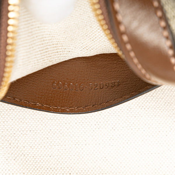 グッチ GGスプリーム インターロッキングG ショルダーバッグ ボディバッグ 696016 ベージュ ブラウン PVC レザー レディース GUCCI 【中古】