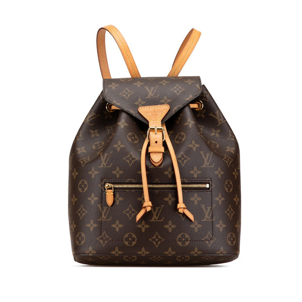 ルイ ヴィトン モノグラム モンスリー リュック バックパック M43431 ブラウン PVC レザー レディース LOUIS VUITTON 【中古】