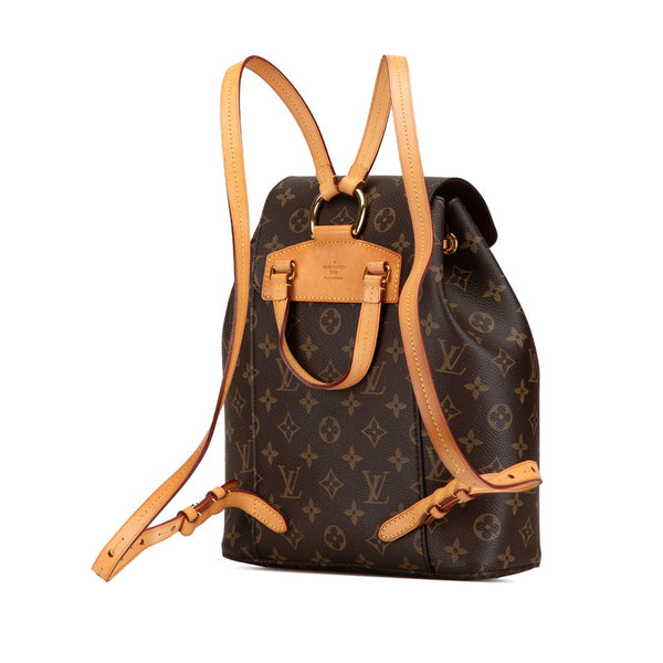 ルイ ヴィトン モノグラム モンスリー リュック バックパック M43431 ブラウン PVC レザー レディース LOUIS VUITTON 【中古】
