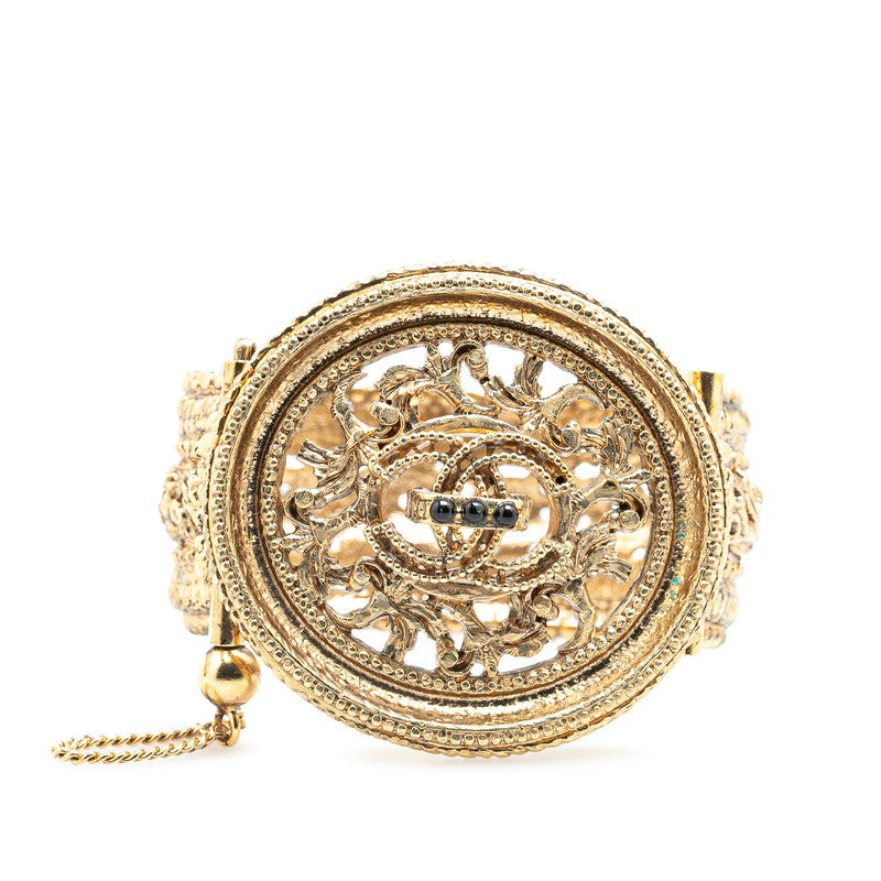 シャネル ココマーク バングル ゴールド メッキ レディース CHANEL 【中古】