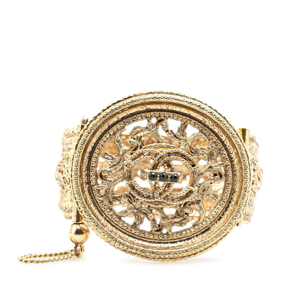 シャネル ココマーク バングル ゴールド メッキ レディース CHANEL 【中古】