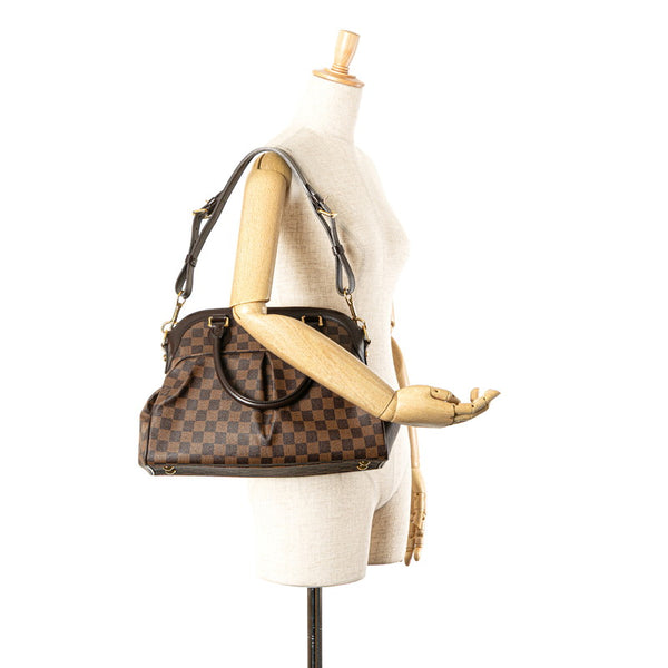 ルイ ヴィトン ダミエ トレヴィPM ハンドバッグ ショルダーバッグ 2WAY  N51997 ブラウン PVC レザー レディース LOUIS VUITTON 【中古】