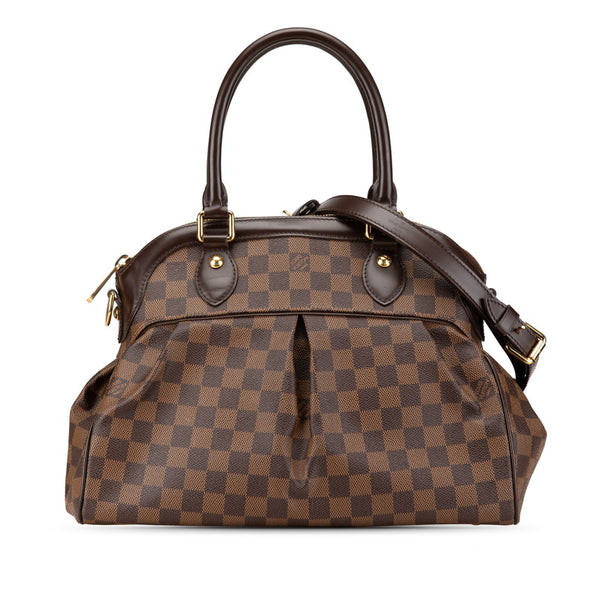 ルイ ヴィトン ダミエ トレヴィPM ハンドバッグ ショルダーバッグ 2WAY  N51997 ブラウン PVC レザー レディース LOUIS VUITTON 【中古】