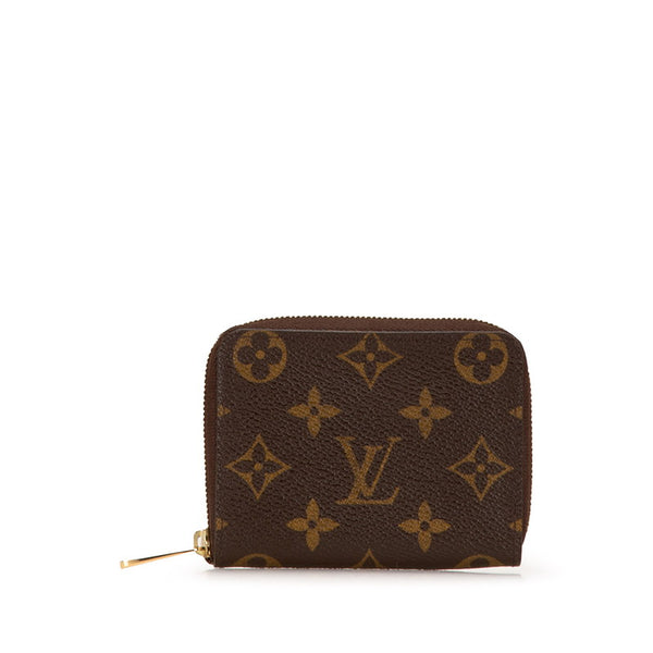 ルイ ヴィトン モノグラム ジッピー コインパース コインケース M60067 ブラウン PVC レザー レディース LOUIS VUITTON 【中古】