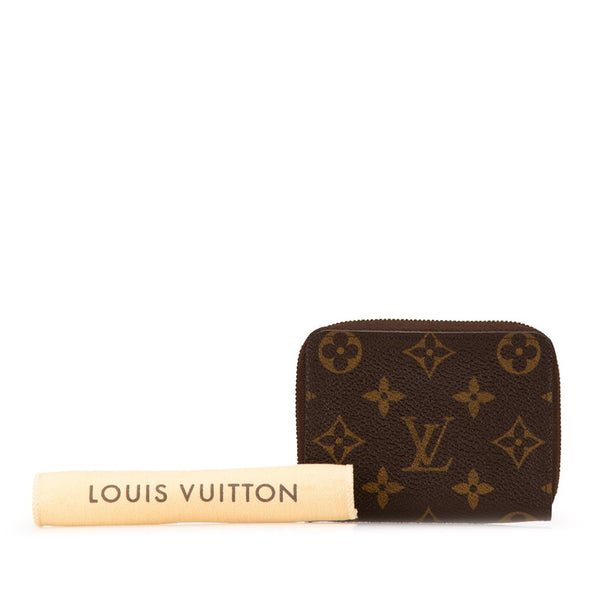 ルイ ヴィトン モノグラム ジッピー コインパース コインケース M60067 ブラウン PVC レザー レディース LOUIS VUITTON 【中古】