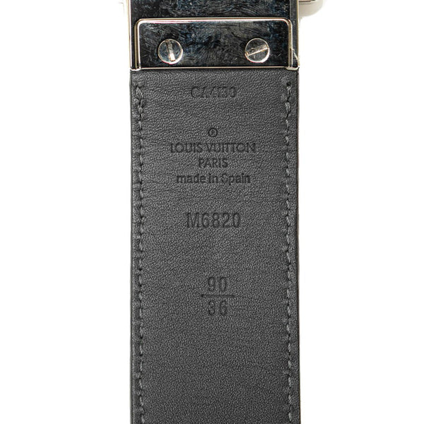 ルイ ヴィトン サンチュール アヴァントゥール ベルト 90/36 M6820 ノワール ブラック レザー メタル レディース LOUIS VUITTON 【中古】