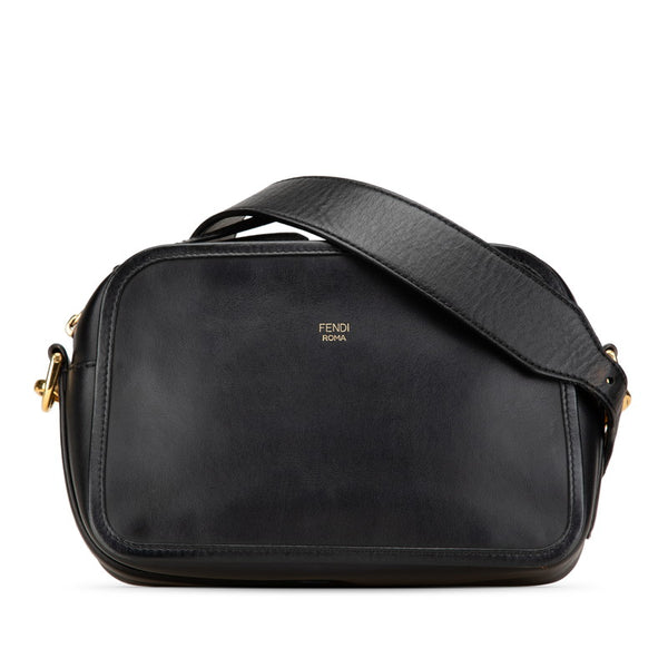 フェンディ キャム ショルダーバッグ カメラバッグ 8BT287 ブラック レザー レディース FENDI 【中古】