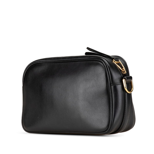 フェンディ キャム ショルダーバッグ カメラバッグ 8BT287 ブラック レザー レディース FENDI 【中古】