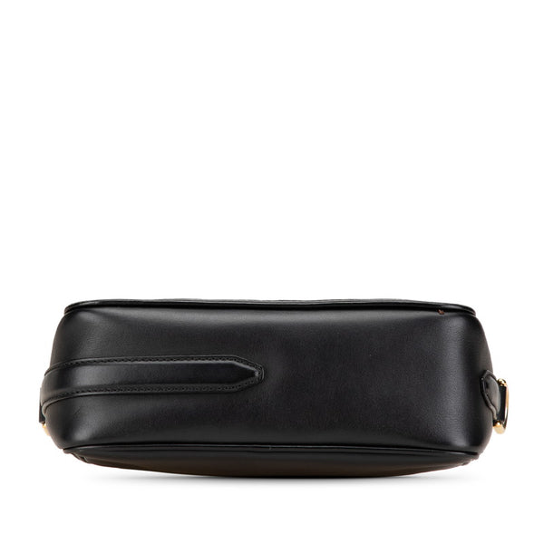 フェンディ キャム ショルダーバッグ カメラバッグ 8BT287 ブラック レザー レディース FENDI 【中古】