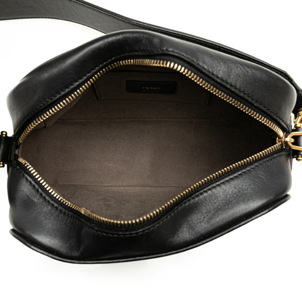 フェンディ キャム ショルダーバッグ カメラバッグ 8BT287 ブラック レザー レディース FENDI 【中古】
